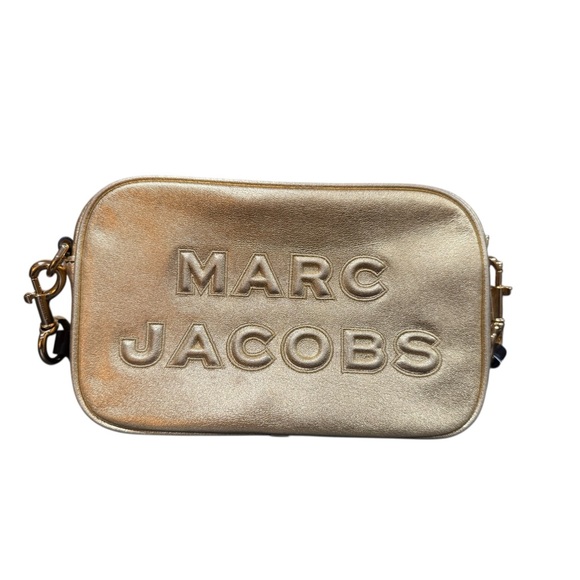 ❌sold❌Marc Jacobs FLASH Gold Metallic Leather Camera Crossbody Bag - Picture 3 of 8